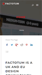 Mobile Screenshot of factotum-design.co.uk